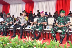DANLANTAMAL III HADIRI APEL GELAR PASUKAN OPERASI KEPOLISIAN TERPUSAT “ OPERASI LILIN 2022”