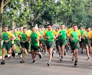 Lari Jalanan, Jaga Kebugaran Prajurit Divif 1 Kostrad