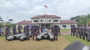 TNI AL Lanal TBA Apel Gelar Pasukan Siap Siaga Antisipasi Bangsit Natal 2022 dan Tahun Baru 2023