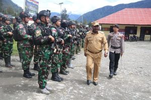 Natal di Puncak Papua Kondusif, Satgas Yonif R 303 Kostrad Komitmen Jaga Situasi