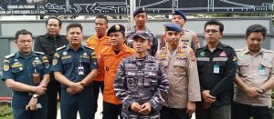 Pangkalan TNI AL Palembang Laksanakan Evakuasi Tenggelamnya Kapal Crane Base FC Ark Shiloh di Perairan OB Muara Sungsang