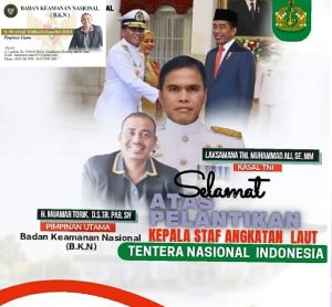 Muammar Torik Berikan Ucapan Selamat kepada Muhammad Ali Menjadi KSAL