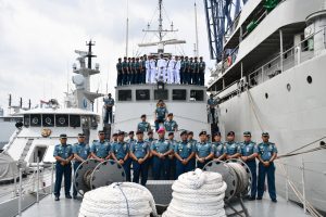 DANLANTAMAL III JAKARTA SIDAK KRI BARAKUDA DI DERMAGA JICT II TJ PRIOK