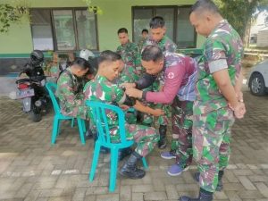 Di Bekali Ilmu Kesehatan, Yonif R 509 Siap ke Daerah Penugasan