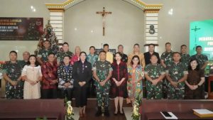 Madivif 1 Kostrad Gelar Ibadah Natal Bersama Satjar Divif 1 Kostrad Se-Jabodetabek