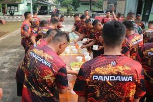 Danbrigif MR 6 Kostrad Kolonel Inf Andrian Siregar, S.I.P., M. Han., Olahraga Pagi Bersama Prajurit Pandawa Kostrad