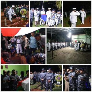 Danlanal Bintan Turut Serta Penghantaran Hingga Penghormatan di Pemakamaan Salah Satu Prajurit Terbaik TNI AL
