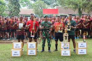 Semangat Tahun 2023, Yonif MR 411 Kostrad Gelar Lomba Voli