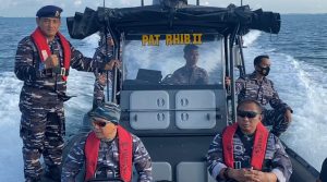 Kunjungan Danlanal Bintan Ke Pulau Tunjuk Yang Merupakan Bagian Dari Wilayah Kerja Lanal Bintan