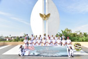 Sambut Hari Dharma Samudera, Danlantamal XII Pontianak Pimpin Ziarah Ke TMP Dharma Patria Jaya