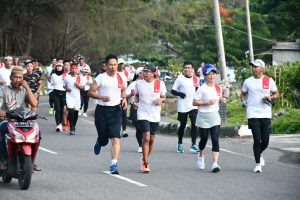TNI AL Lanal Sabang Ikut Berpartisipasi Sukseskan Run For Zero Untuk Donasi Thalassemia