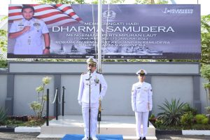 Komandan Pangkalan TNI AL Palembang Pimpin Upacara Memperingati Hari Dharma Samudera Tahun 2023