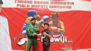 Tarung Bebas di Wonogiri, Emas Bupati Direbut Atlet Yonif MR 412 Kostrad