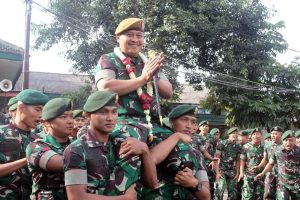Tarian Khas Betawi, Sambut Kedatangan Danpussenarhanud Mayjen TNI Dr. Haris Sarjana, S.I.P., M.M., M.Tr (Han)., CGCAE