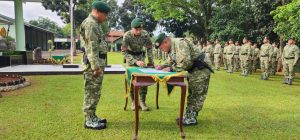 Kahub Kostrad Kolonel Chb Deddy Irianto Lebo, S.I.P. Pimpin Acara Penyerahan Tugas, Wewenang dan Tanggungjawab Jabatan Dandenkonharstal Hub Kostrad