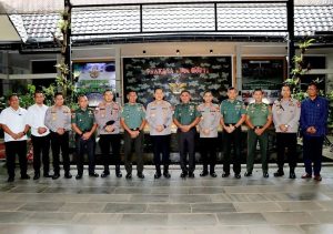 Sinergitas TNI-Polri,Pangdivif 1 Kostrad Mayjen TNI Bobby Rinal Makmun, S.I.P. Terima Kunjungan Kapolresta Depok