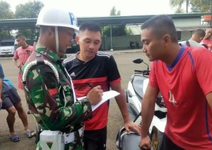 Tertib Berlalu Lintas Cegah Pelanggaran, Yonif PR 328 Periksa Ranmor Prajurit