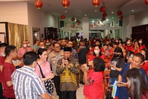 Komandan Lanal Tanjung Balai Asahan Bersama Forkopimda Kunjungi Pelaksanaan Imlek 2023