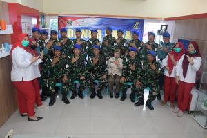 Sambut HUT Ke-77, Pomal Lanal Palembang Gelar Donor Darah