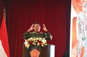 Pangkostrad Letjen TNI Maruli Simanjuntak, M.Sc. Hadiri Apel Komandan Satuan TNI Tahun 2023