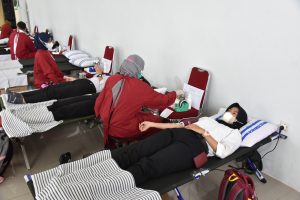 Lantamal XII Pontianak Gelar Donor Darah Dalam Rangka Tes Kesehatan Bagi Calon Prajurit TNI AL