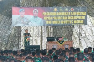 Danbrigif Raider 9 Kostrad Letkol Inf M. Fuad Suparlin, S.I.P., M.Tr Han Kunjungan Kerja di Yonif Raider 509 Kostrad