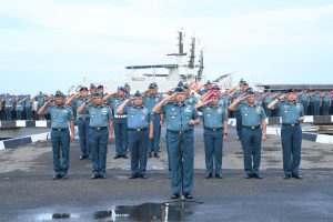 Lantamal I Laksanakan Apel Khusus Jajaran Koarmada I Secara Virtual