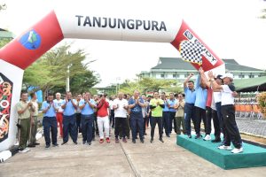 Danlantamal XII Pontianak Hadiri Olahraga bersama TNI-Polri dan Forkopimda Kalimantan Barat