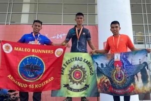 Prajurit Yonarhanud 16 Kostrad Raih Podium di Event Palopo Run 2023