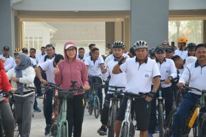 TNI AL, Jalin Kebersamaan, Lanal Dumai Gelar Gowes Bersama