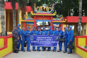 Pangkalan TNI AL Palembang Terima Kunker Ranting H Cabang 7 Gabungan Jalasenastri Mabesal