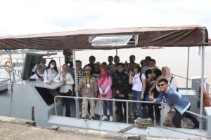 Pangkalan TNI AL Palembang Terima Kunjungan Peserta Palembang Good Guide (PGG) di Binpotmar 1 Ilir Lanal Palembang