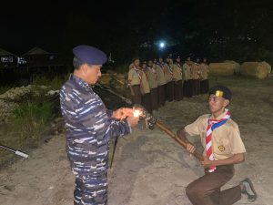 Danlanal Bintan Tekankan Sikap Karakter Mental Pada Acara Pengukuhan Saka Bahari