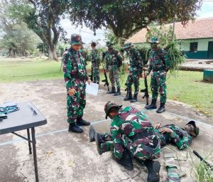 Jaga Dan Tingkatkan Kemampuan Dasar Prajurit, Lat UTP Denhub Divif 1 Kostrad