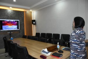 Secara Virtual, Komandan Lanal Bandung Ikuti Rapim TNI AL Tahun 2023