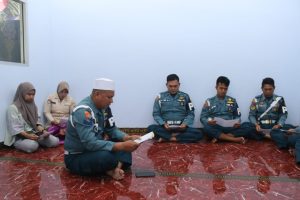 Menjelang HUT Ke-77 Pomal Tahun 2023, Pomal Lanal Palembang Gelar Doa Bersama