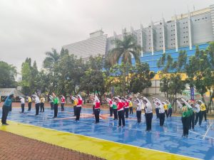 MILIKI TUBUH SEHAT DAN BUGAR GUNA TUNJANG TUGAS POKOK, ANGGOTA MAKO LANTAMAL III IKUTI SAMAPTA RUTIN