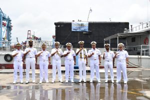 TNI AL LANTAMAL III DUKUNG PAM DAN LABUH KAPAL SELAM INDIA INS SHINDUKESARI YANG SANDAR DI JAKARTA