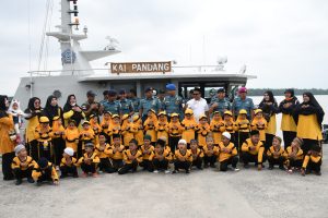 Bangkitkan Jiwa Patriot Sejak Dini, TNI AL Lanal TBA Terima Kunjungan TK Islam Terpadu Al- Huda Kota Tanjungbalai
