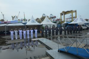 LANTAMAL III LEPAS KAPAL SELAM INDIA INS SHINDUKESARI MENUJU NEGARANYA