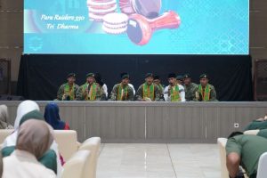Peringatan Isra Miraj Nabi Nuhamad SAW 1444 H, Tim Hadrah Yonif PR 330 Kostrad Lantunkan Shalawat di Markas Kostrad