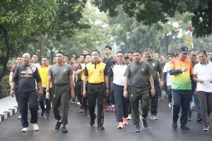 Ajang Olah Raga Bersama Ikat Tali Silaturahmi, Madivif 1 Kostrad Sinergi Bersama Forkopimda Depok