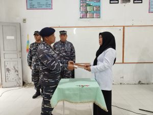 TNI AL Lanal TBA Berikan Pelatihan LDDK Bentuk Kedisiplinan dan Karakter Siswa SMAN 3 Tanjung Balai