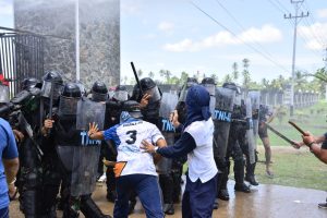 Lantamal XII Pontianak Didemo Oleh Sekelompok Masyarakat Maritim Mempawah