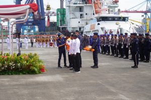 WADAN LANTAMAL III HADIRI GELAR PASUKAN DALAM RANGKA PERINGATAN HUT KESATUAN PENJAGAAN LAUT DAN PANTAI KE-50