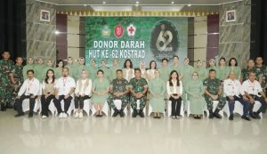 PMI Terima Pasokan Darah Prajurit Kostrad, Madivif 1 Kostrad Donor Darah Sambut HUT Ke-62 Kostrad
