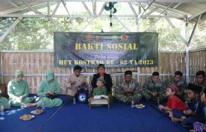 Sembako Gratis di Pesantren, Yonif R 509 Kostrad Kegiatan Sosial Bagi Sembako