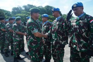 Garuda Siap Mengemban Tugas Negara, Pangkostrad Letnan Jenderal TNI Maruli Simanjuntak, M.Sc. Hadiri Pemberangkatan Satgas TNI Kontingen Garuda (Konga) Unifil TA 2023