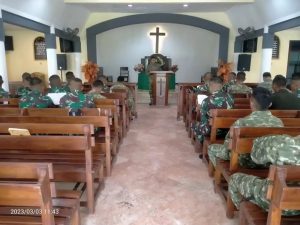 Prajurit Denma Divif 2 Kostrad Gelar Doa Bersama Untuk Memperingati HUT Ke-62 Kostrad