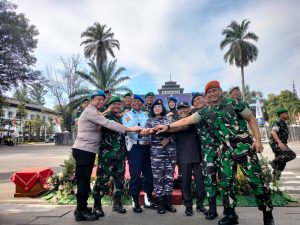 Lanal Bandung Ikuti Upacara Gelar Operasi Gaktib dan Operasi Yustisi Tahun 2023